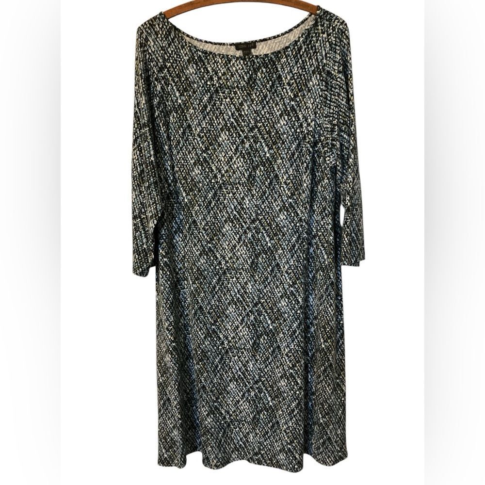 J Jill Dress Size L Cross Hatch Casual Office Fall